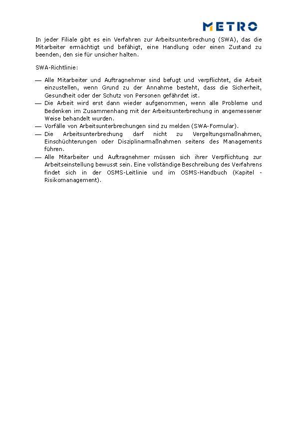 OHS Arbeitsunter&shy;brechungs&shy;richtlinie (403-2c)