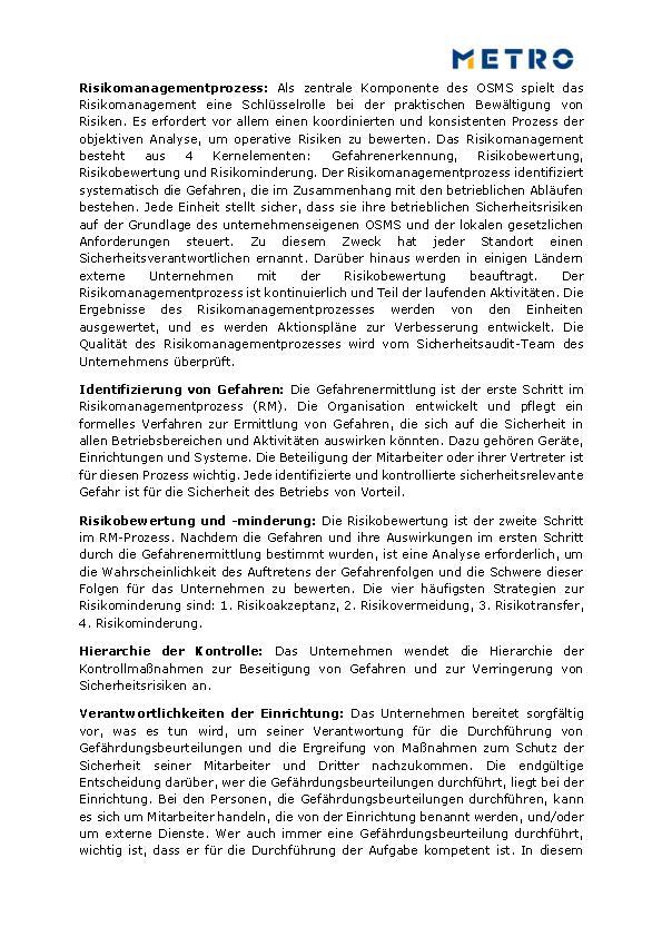 OHS Risikomanagementprozess (403-2a)