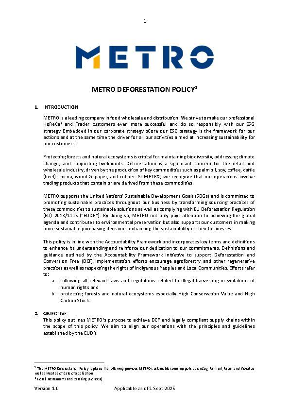 Deforestation Policy (Englisch)